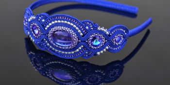 Sapphire Sky headpiece
