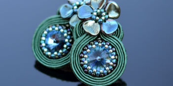 "Deep Pools" soutache earrings "Deep Pools" soutache earrings