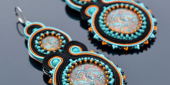 »Textures II.« soutache earrings »Textures II.« soutache earrings