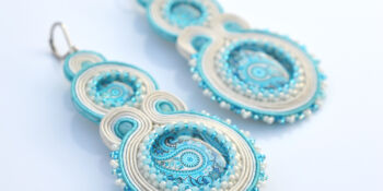 »Textures III.« soutache earrings »Textures III.« soutache earrings